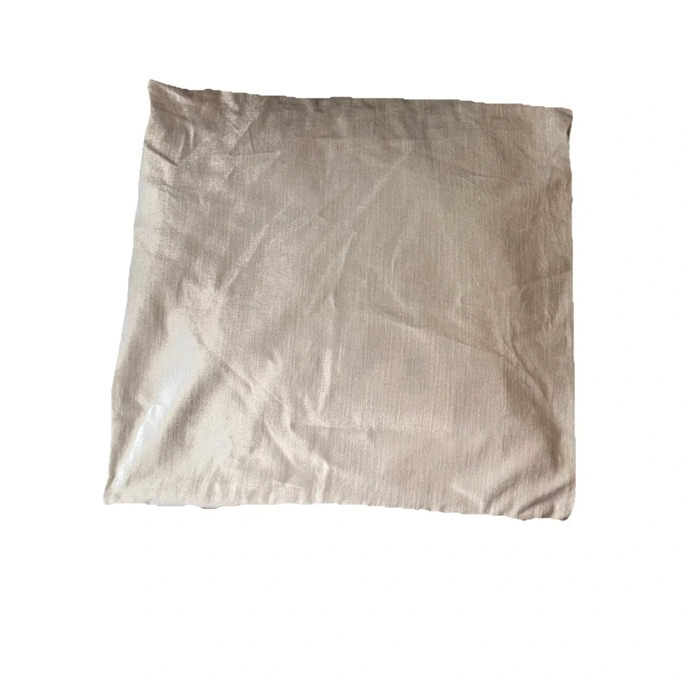 Pier 1 Imports Velvet Embellished Snowflake Winter Throw Pillow Ivory Cover Only